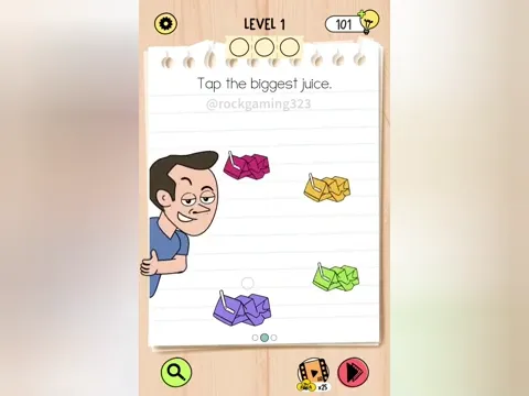Brain Test 5 Level 1 - Tap the biggest juice. (Image 4)