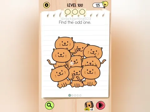 Brain Test 5 Level 100 - Find the odd one. (Image 1)