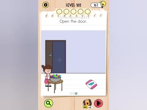 Brain Test 5 Level 102 - Open the door. (Image 5)