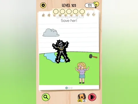 Brain Test 5 Level 103 - Save her! (Image 2)