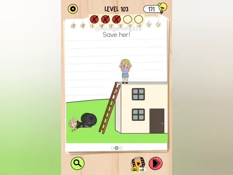 Brain Test 5 Level 103 - Save her! (Image 3)