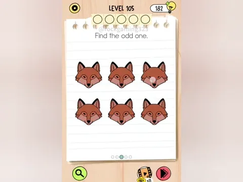 Brain Test 5 Level 105 - Find the odd one. (Image 2)