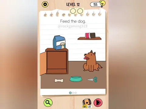 Brain Test 5 Level 12 - Feed the dog. (Image 3)