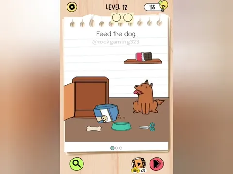 Brain Test 5 Level 12 - Feed the dog. (Image 4)