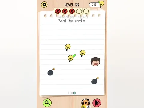 Brain Test 5 Level 122 - Beat the snake. (Image 2)