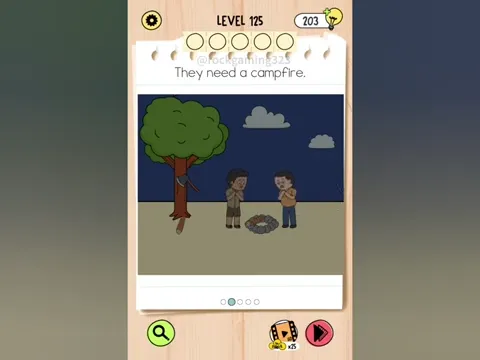 Brain Test 5 Level 125 - They need a campfire. (Image 1)