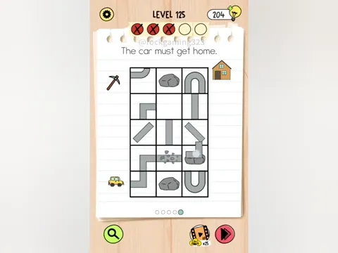 Brain Test 5 Level 125 - The car must get home. (Image 1)
