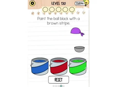 Brain Test 5 Level 130 - Paint the ball. (Image 4)