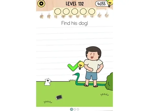 Brain Test 5 Level 132 - Find his dog! (Image 2)