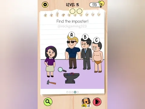 Brain Test 5 Level 15 - Find the imposter! (Image 1)