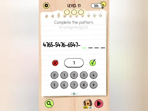 Brain Test 5 Level 17 - Complete the pattern. (Image 2)