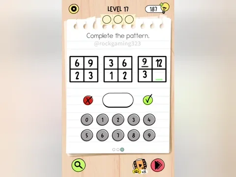 Brain Test 5 Level 17 - Complete the pattern. (Image 3)