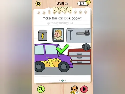 Brain Test 5 Level 24 - Make the car look cooler. (Image 2)