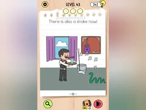 Brain Test 5 Level 43 - There is also a snake now! (Image 2)