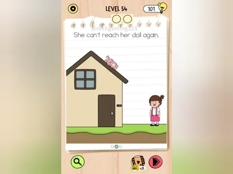 Brain Test 5 Level 54 - She can't reach her doll again. (Image 3)