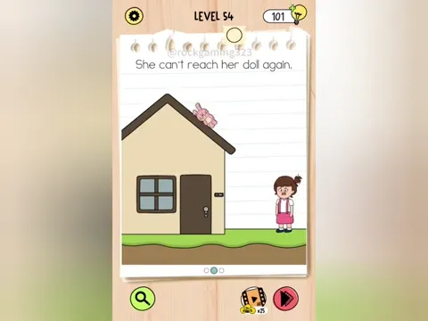 Brain Test 5 Level 54 - She can't reach her doll again. (Image 4)