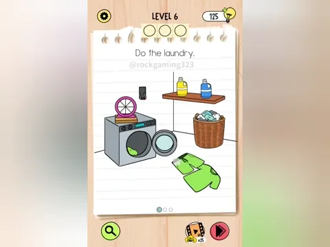 Brain Test 5 Level 6 - Do the laundry. (Image 2)