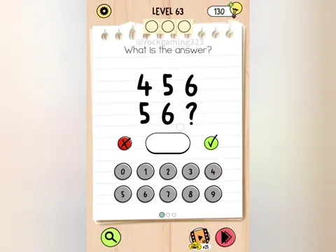 Brain Test 5 Level 63 - What is the answer? (Image 1)