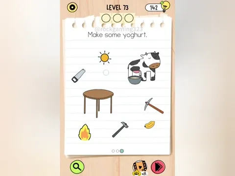 Brain Test 5 Level 73 - Make some yoghurt. (Image 1)