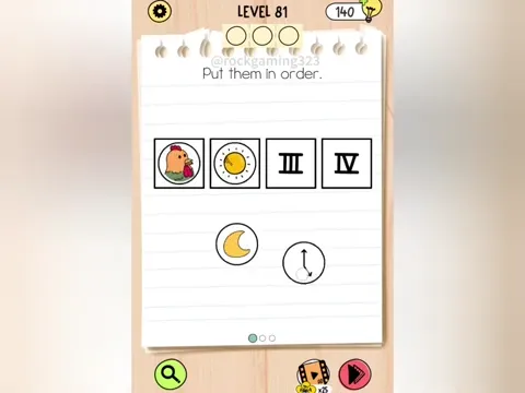 Brain Test 5 Level 81 - Put them in order. (Image 2)