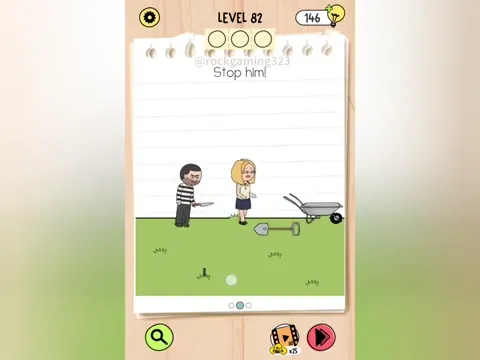 Brain Test 5 Level 82 - Stop him! (Image 1)