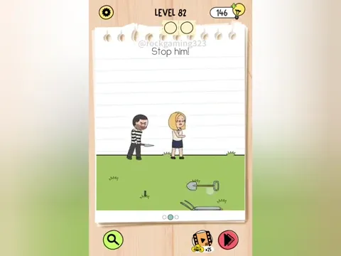 Brain Test 5 Level 82 - Stop him! (Image 3)