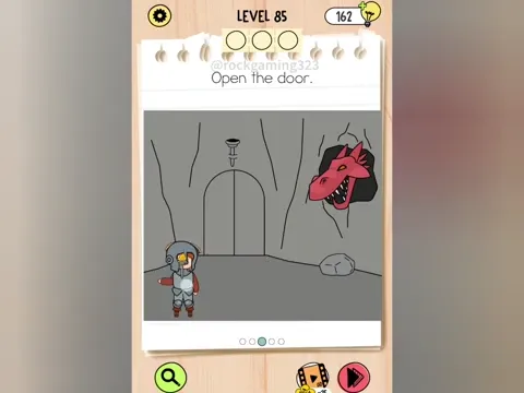 Brain Test 5 Level 85 - Open the door. (Image 4)