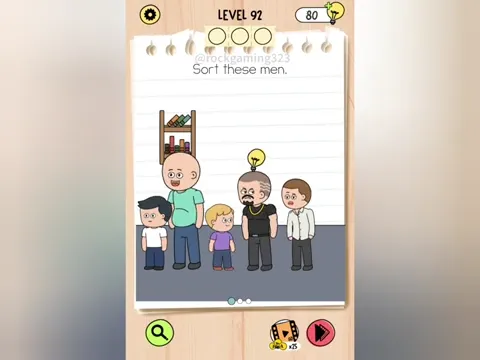 Brain Test 5 Level 92 - Sort these men. (Image 2)