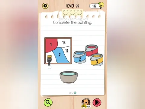 Brain Test 5 Level 97 - Complete the painting. (Image 1)